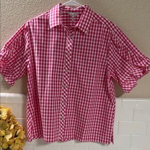 Hinson Wu LULU Button down Top. NEW with Tags . 100% cotton